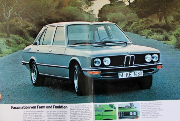 BMW 520 Modelprogram 1972 Carbrochure (6345)